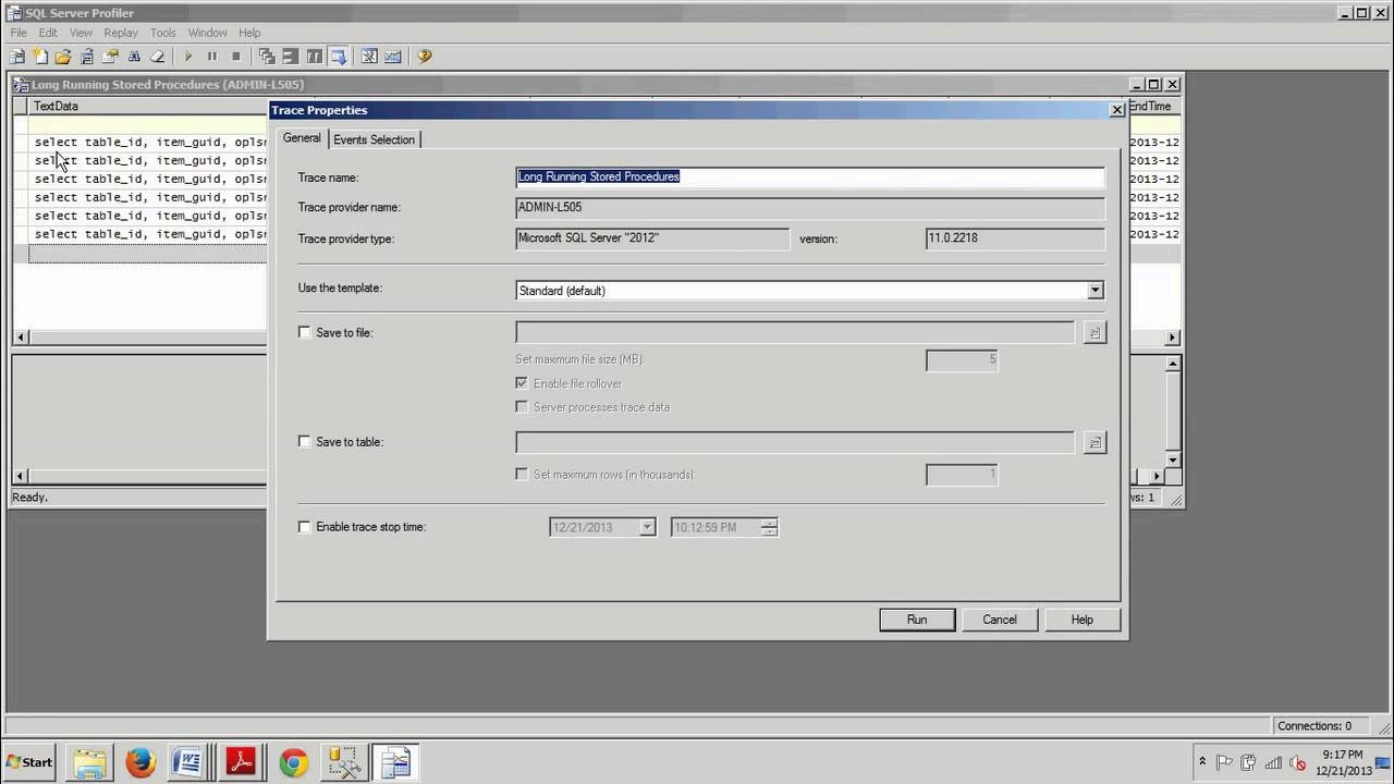 SQL Server 2012 tutorial 88: Specifying trace criteria