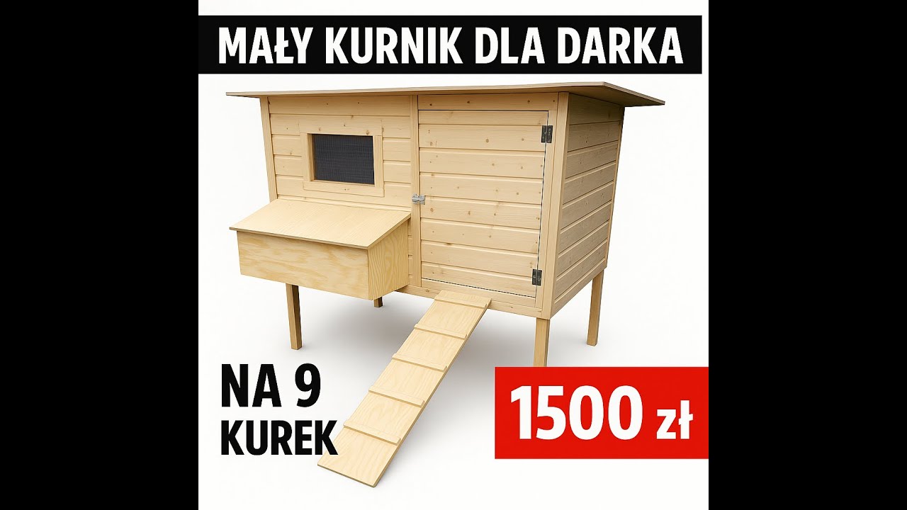 Mały kurnik dla Darka &ndash; idealny na ogr&oacute;d i małą działkę 🐔🌿