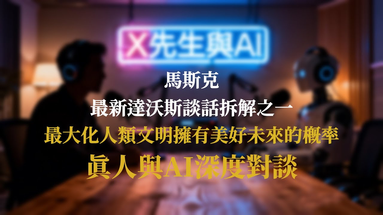 馬斯克最新達沃斯談話拆解之一：最大化人類文明擁有美好未來的概率～真人與AI深度對談#对话 #ai #马斯克 #交流 #未来 #科技 #人类 #发展