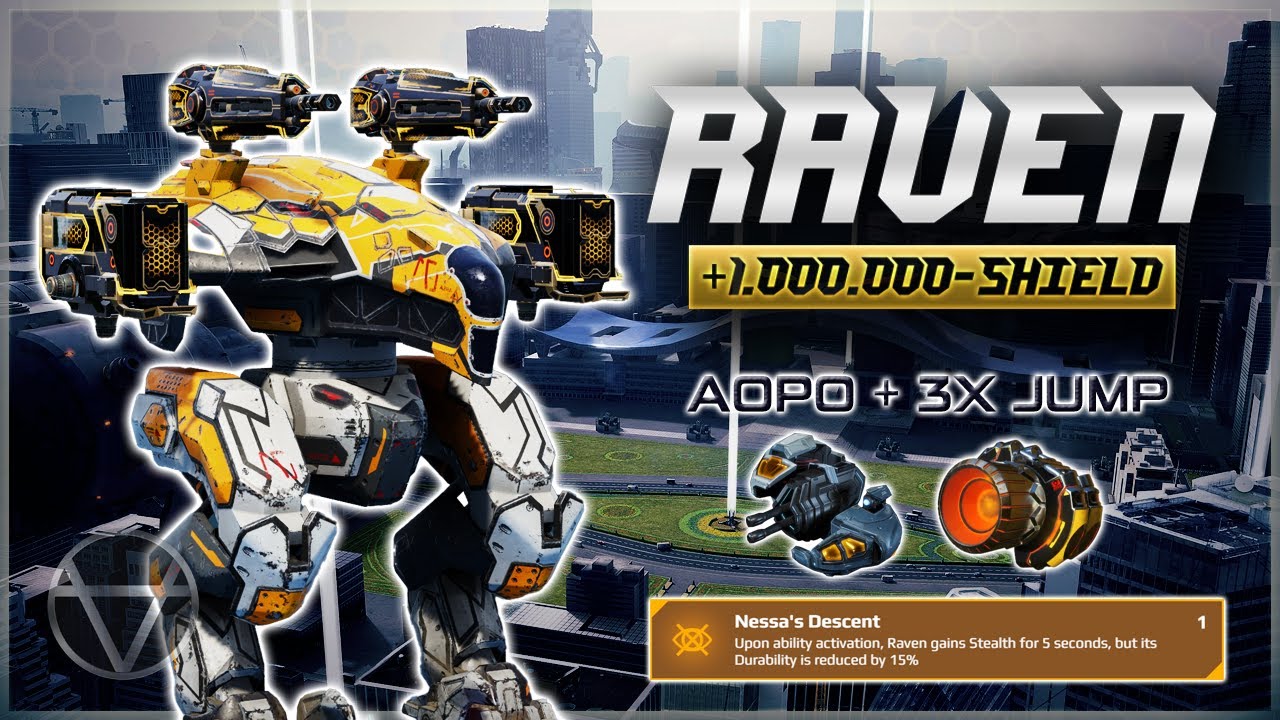 1M+ Shield Raven?! | Ultimate Jump Build w/ AOPO & Tulumbas – Mk3 War Robots Gameplay