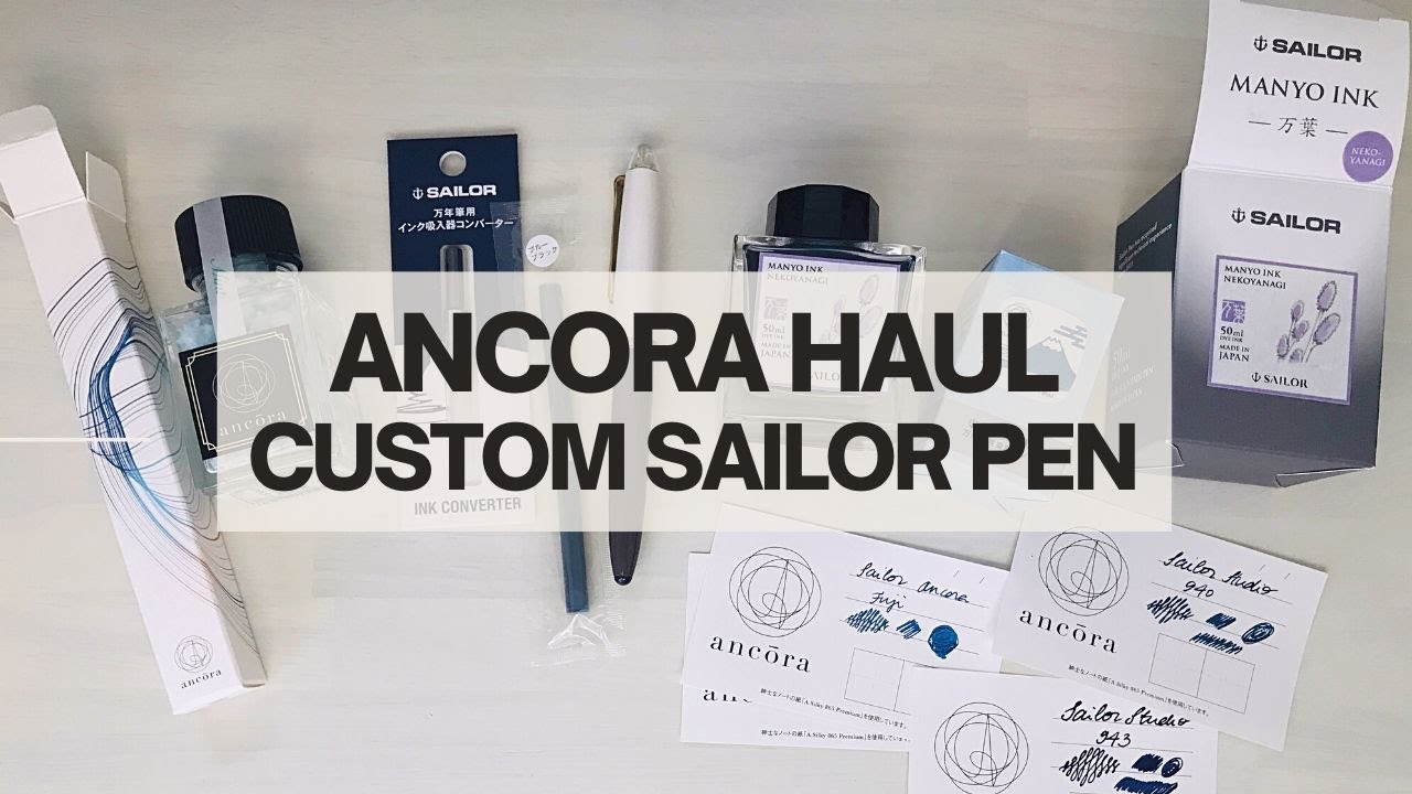 Ancora Haul Custom Sailor Fountain Pen Tokyo, Japan
