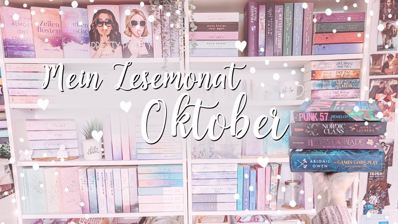 Lesemonat Oktober 2024 🍂 | 3 Lese-Highlights und mehr B&uuml;cher✨ Romantasy, Romance, Rom-Com ❤️