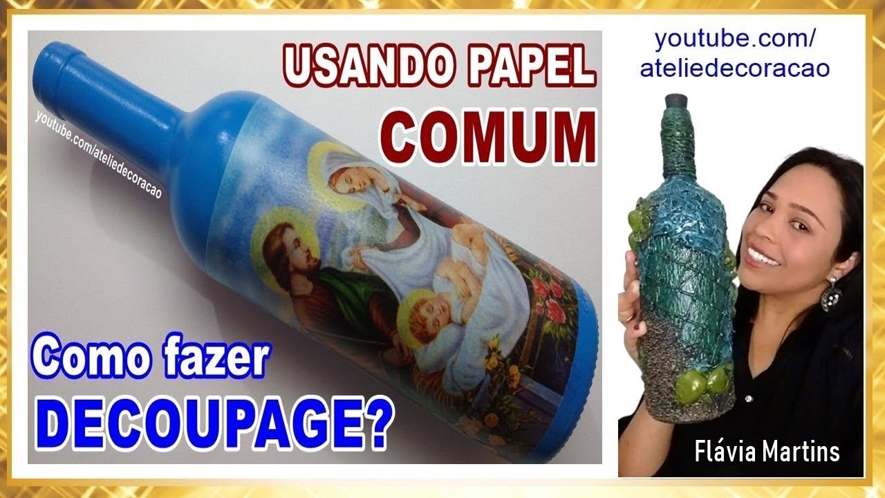 COMO FAZER DECOUPAGE CASEIRA? Ft Simone Braga