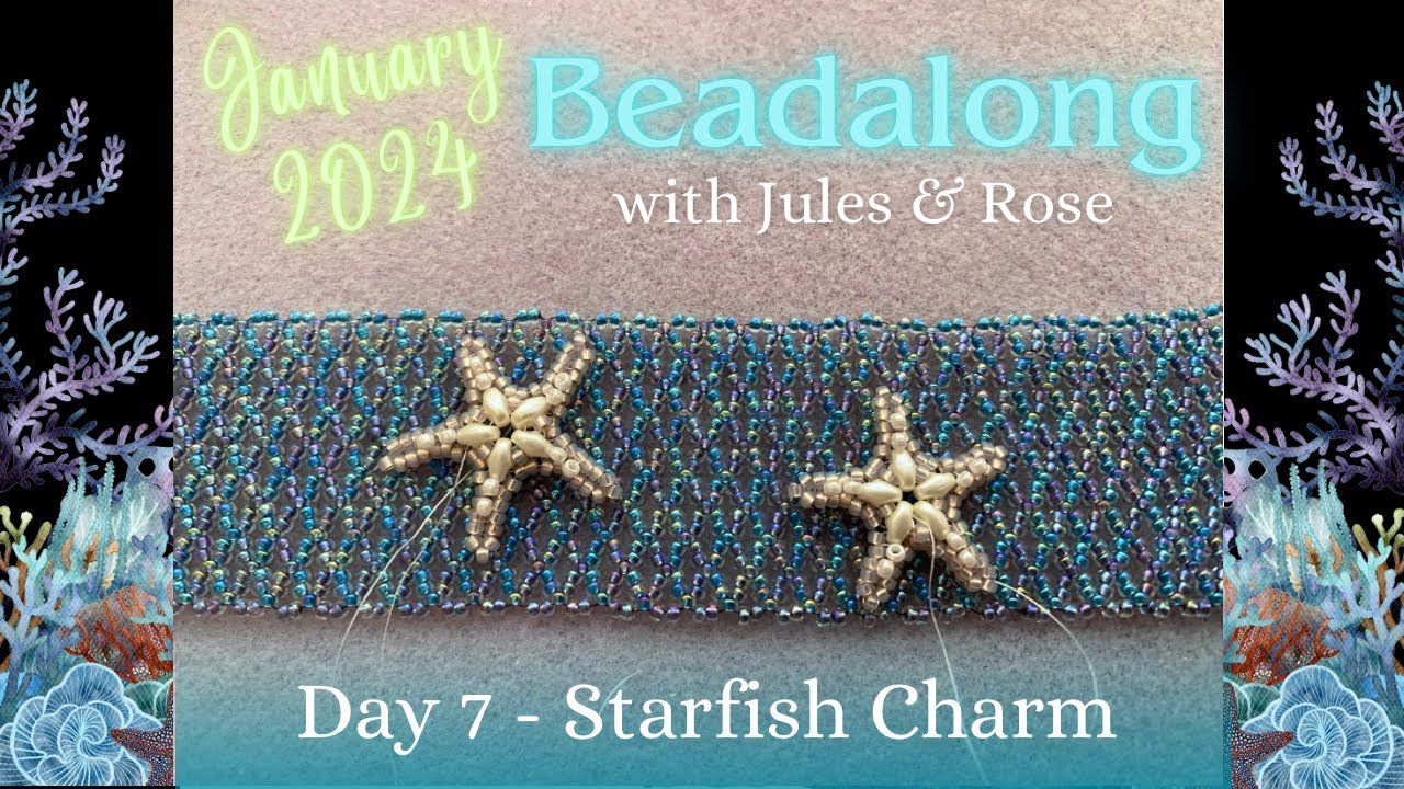 Beadalong Day 7: Beaded Starfish | DIY Sea Star Jewelry | Easy Beach Earrings