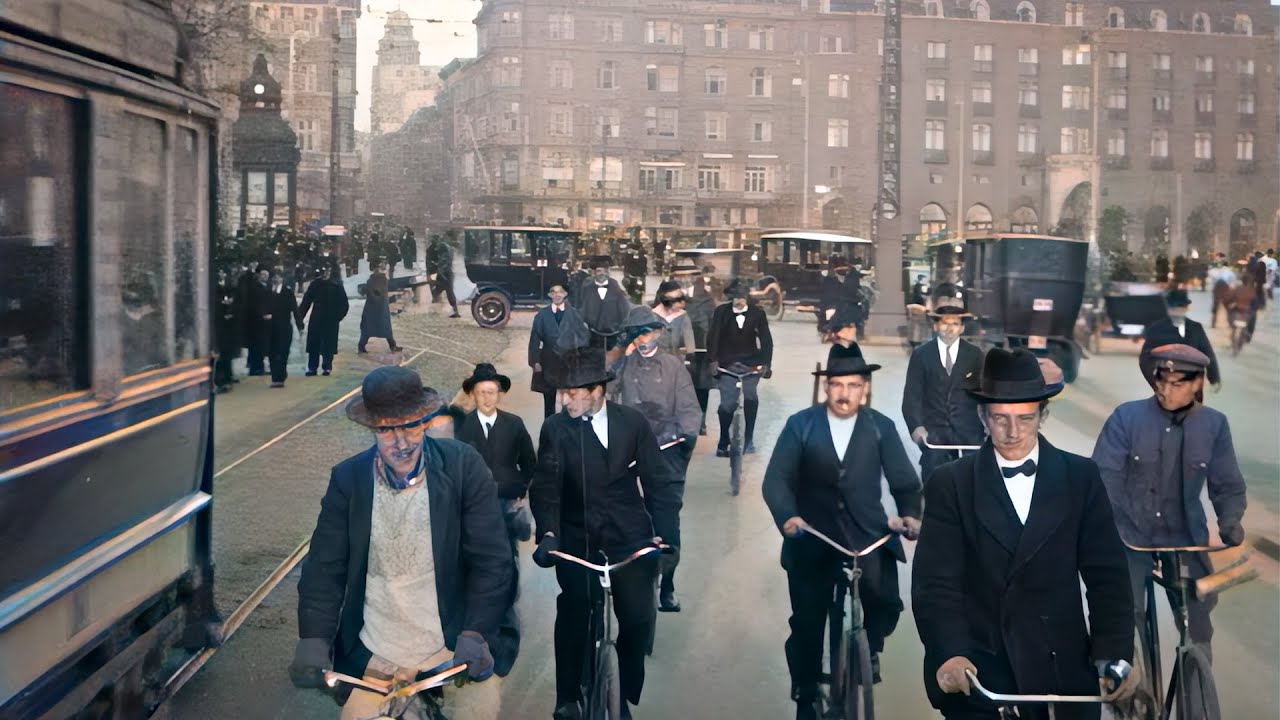 Copenhagen 1921 - [COLORIZED] - Restored footage in 2K - 60fps