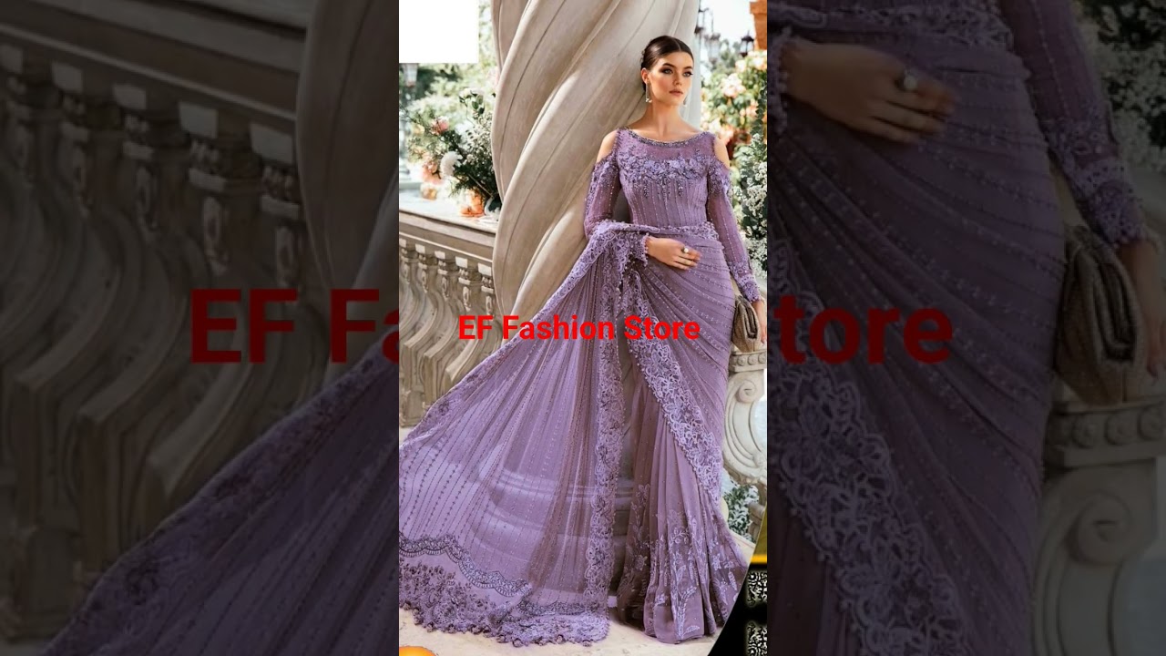 Maria.B net saree embroidered collection for order contact WhatsApp 0311 7310787 #embroideredsari