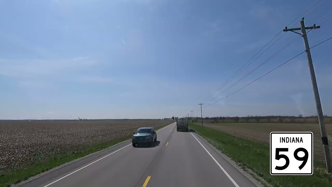 Indiana S R 59 South Part 1 (Waveland, IN to I-70 Brazil, IN)