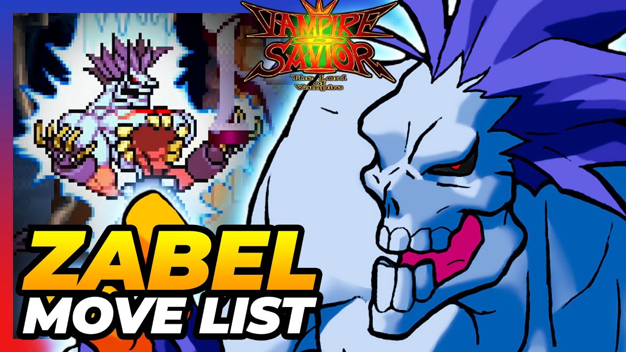 LORD RAPTOR / ZABEL MOVE LIST - Vampire Savior: Lord of Vampire (VSAV / Darkstalkers 3)
