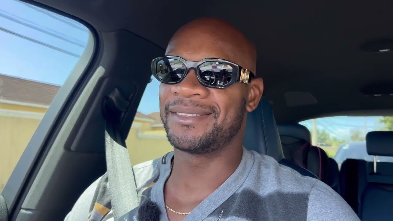 Picking up a new car to surprise the kids