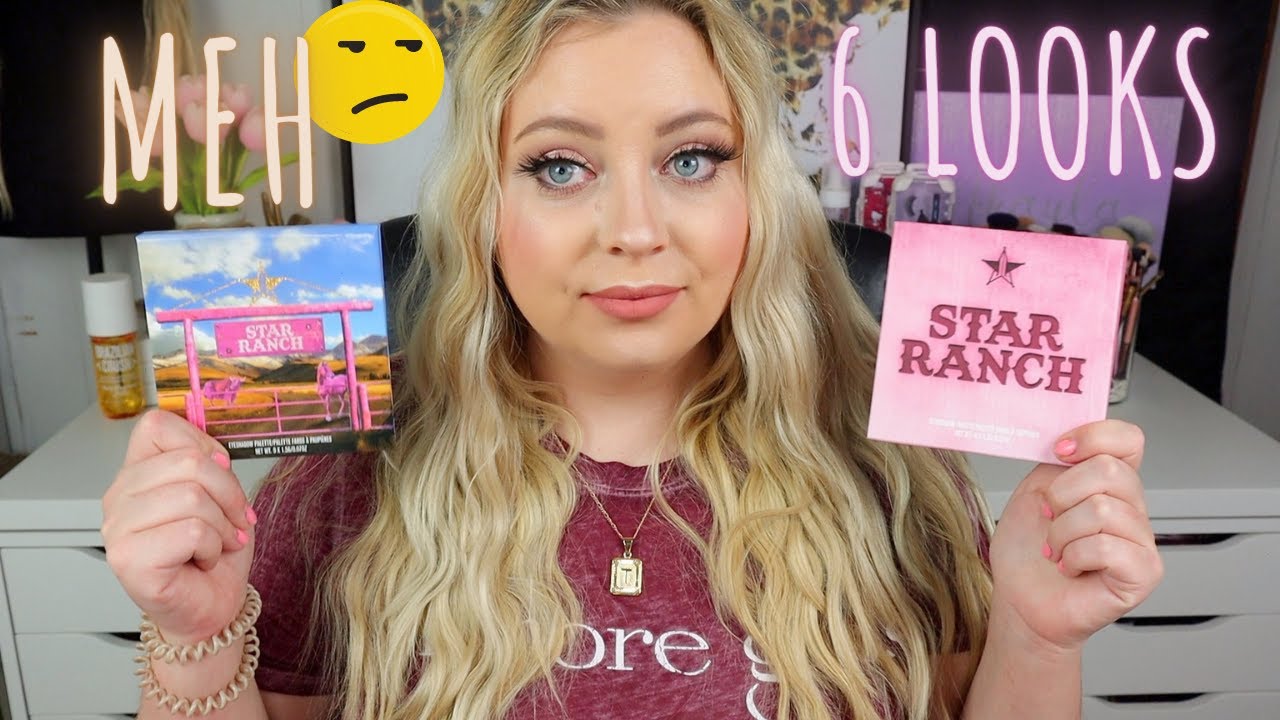 Jeffree Star STAR RANCH PALETTE REVIEW | 6 LOOKS 1 PALETTE