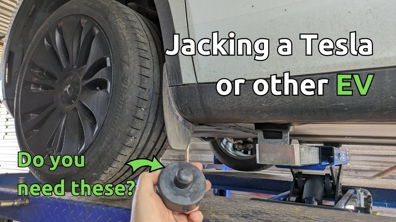 Lifting or jacking a Tesla or other electric vehicles. Are jack pads or pucks really needed?