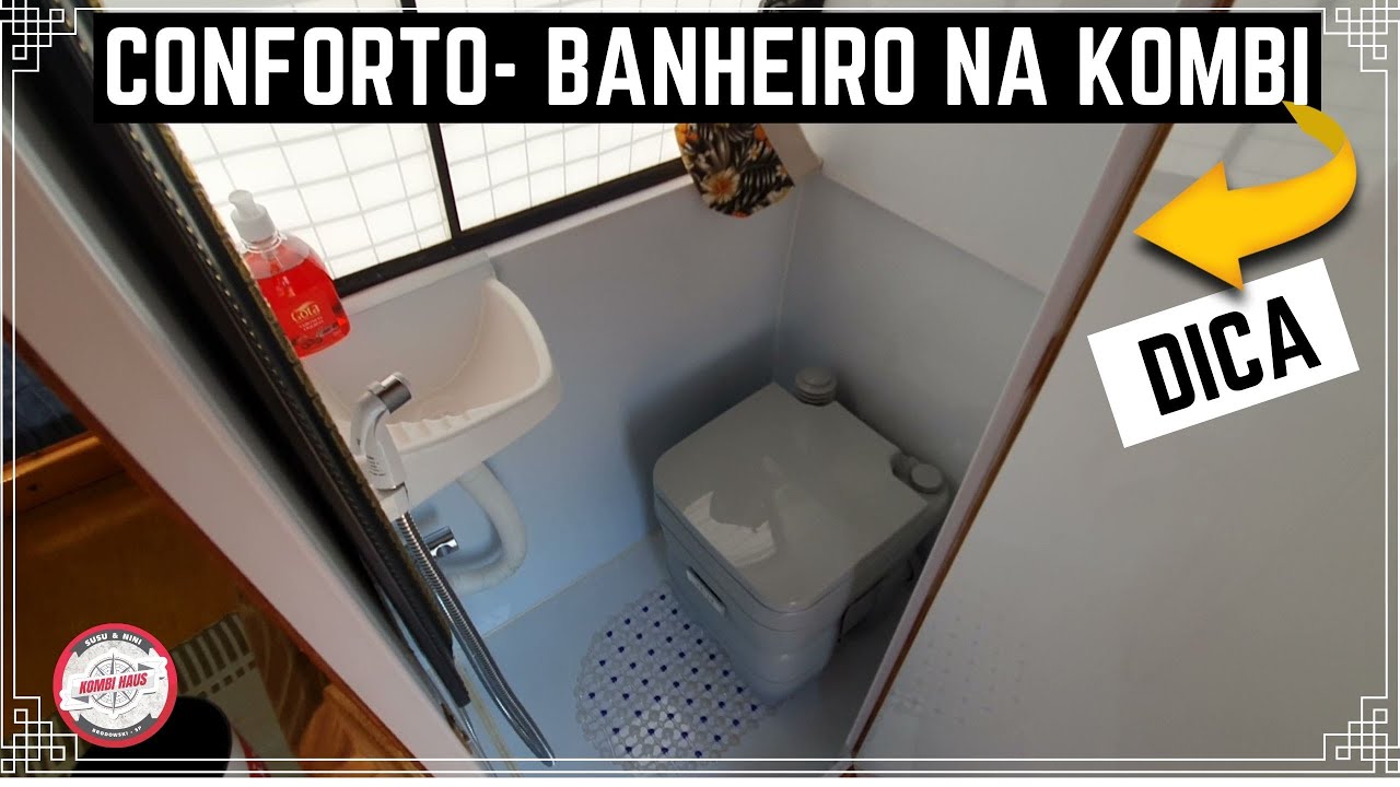 BANHEIRO VIRA ESPAÇO DE LUXO NA KOMBI MOTORHOME - KOMBI HAUS