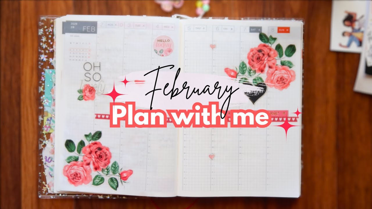 February Plan With Me | Monthly Setup + Week 1 #plannercommunity
