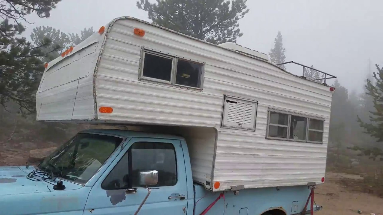 Vintage 1972 Security Traveler Truck Camper