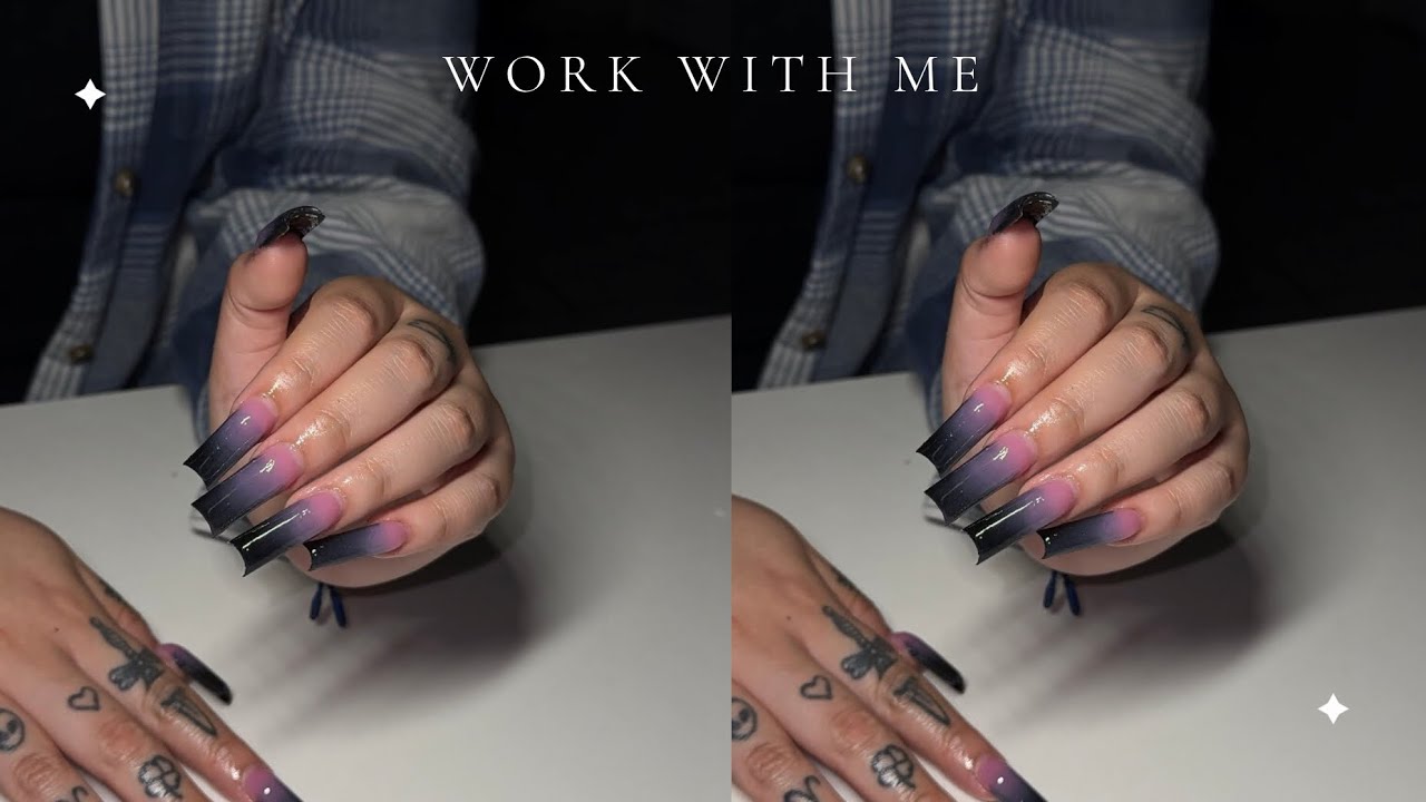 BLACK ACRYLIC OMBRE 🖤