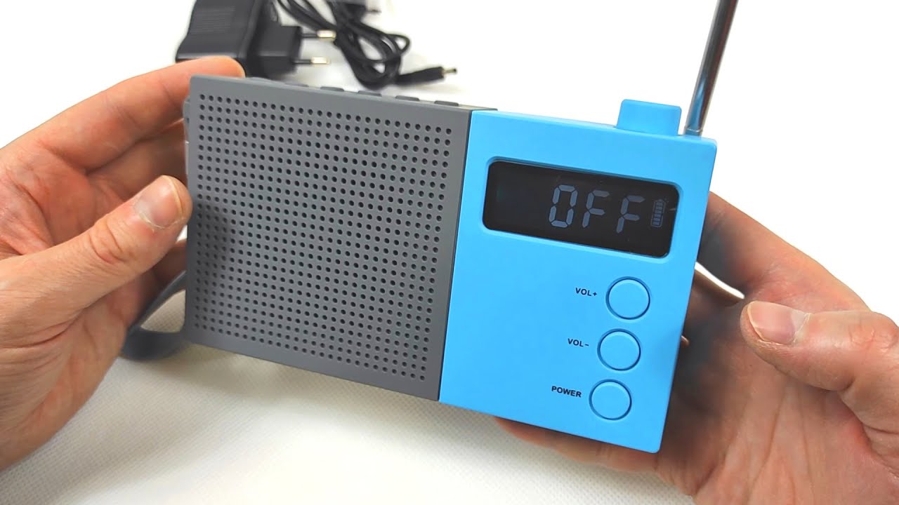 Blaupunkt PR10BL portable radio with alarm AM/FM tuner unboxing radio przenośne na baterie