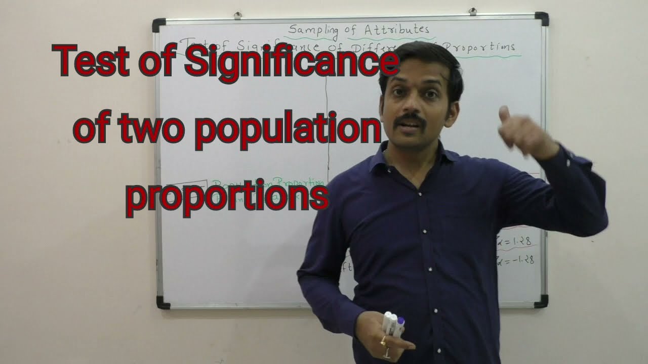 Test of Significance of difference  of two proportions | Hypothesis Testing | Z test |
