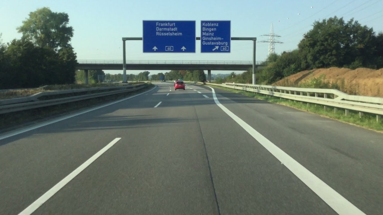Autobahn A60/A66/A671/B455 von AK Wiesbadener bis AK Mainz Süd