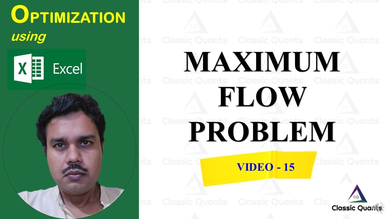 15. Maxflow problem | Optimization using Excel