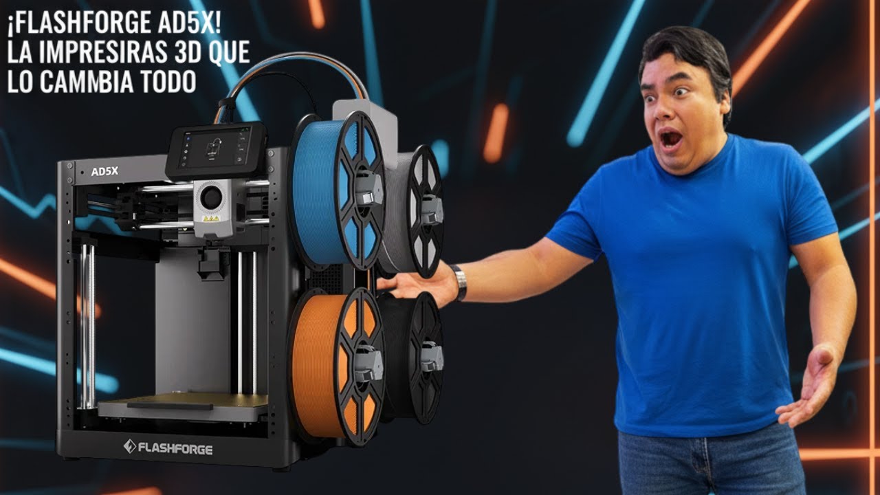 ¡La impresora 3D que me sorprendió! Probando la FlashForge AD5X 🚀
