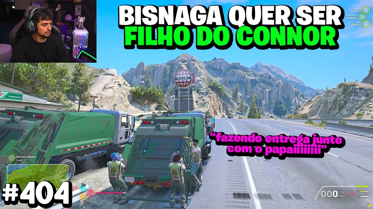 BISNAGA QUER VIRAR O NOVO FILHO DO CONNOR! FIZERAM ENTREGA DE LIXEIRO EP 404