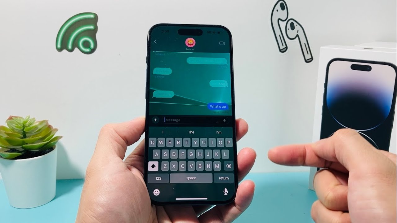 How to Send a Message with Laser Special Effect on iPhone