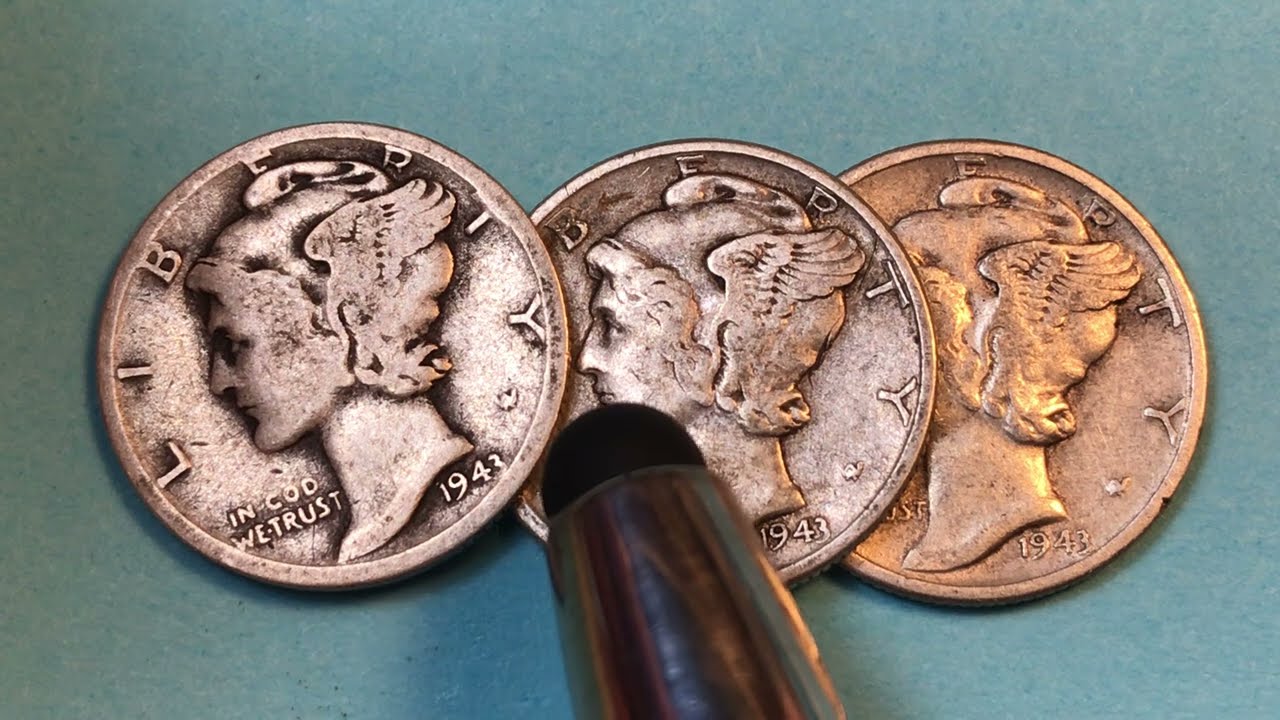 1943 US Dimes Worth $15,000-$20,000 - United States WWII 10 Cent Coins