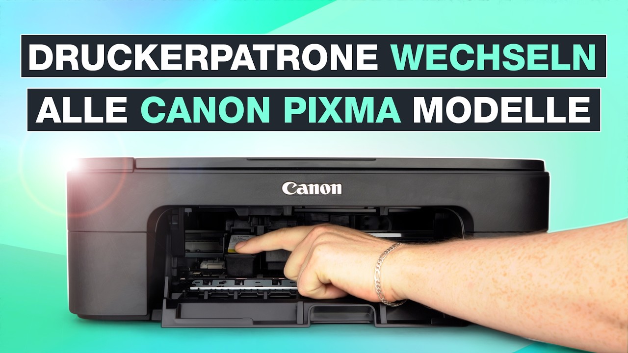 Canon PIXMA Druckerpatronen wechseln und austauschen 🖨️ Alle Modelle - Testventure