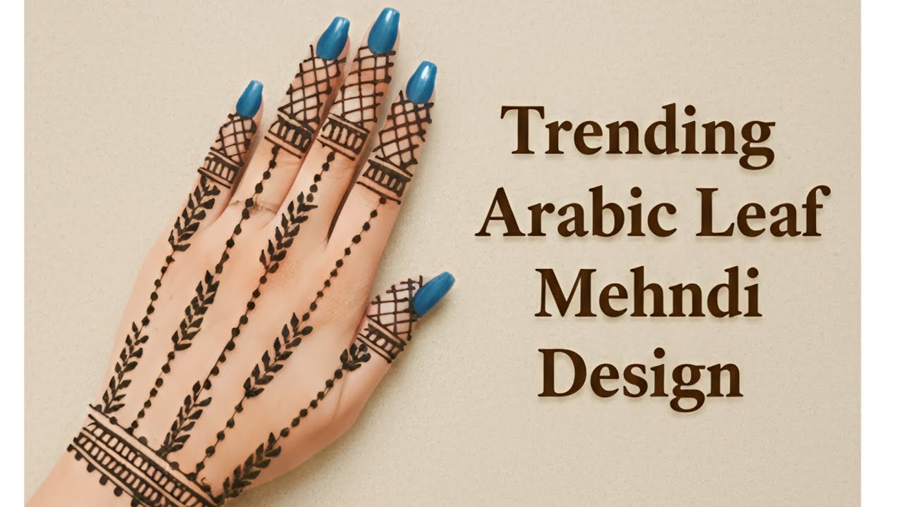 Trending Arabic Leaf Mehndi Design 2026 | Simple Full Hand Mehndi for Beginners”#mehndi #shortsfeed 