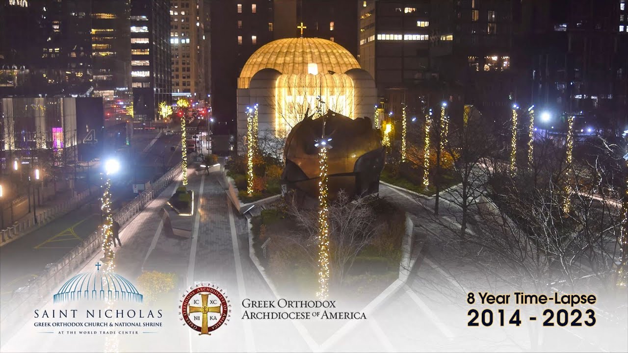 Official St. Nicholas Greek Orthodox Church and National Shrine 4K Time-Lapse