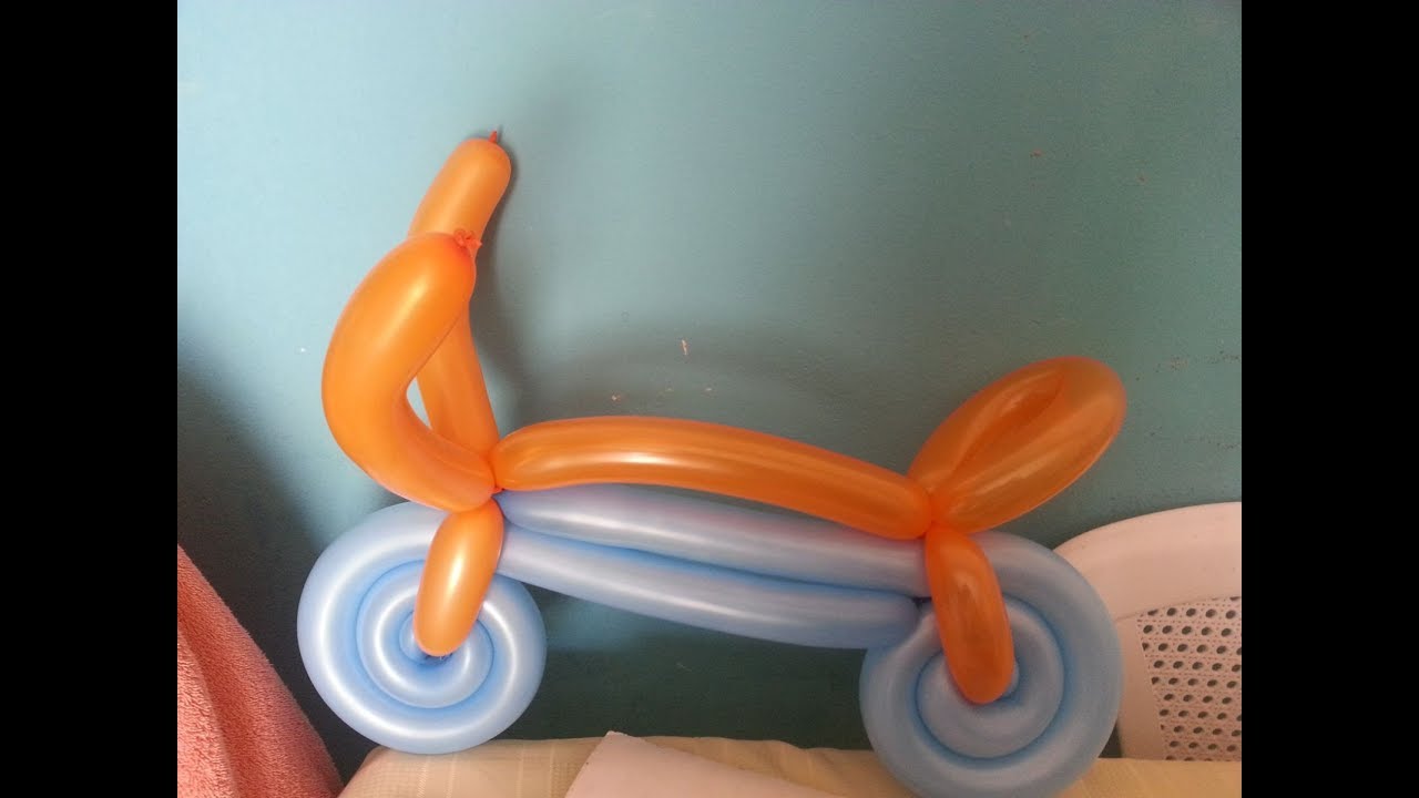 Como hacer bicicleta en globos