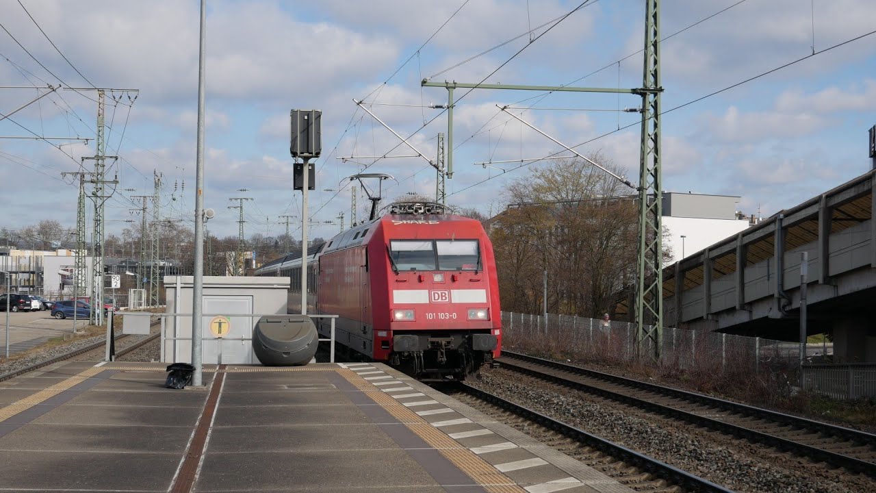 Eisenbahnverkehr in Koblenz Stadtmitte Mit Br 643 189 185 101 462 1440 460 428 186 152 411 1116 275