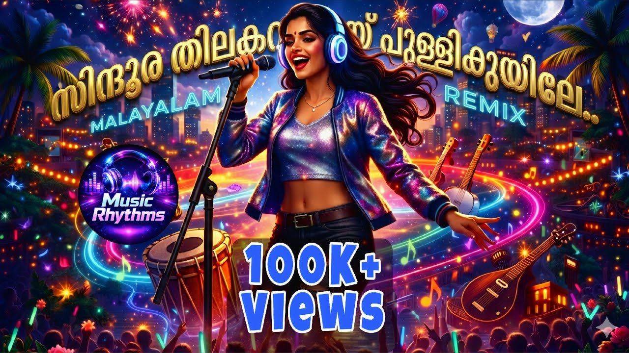 Sindhoora Thilakavumay ( സിന്ദൂര തിലകവുമായ് ) | Remix Song Malayalam | Music Rhythms 