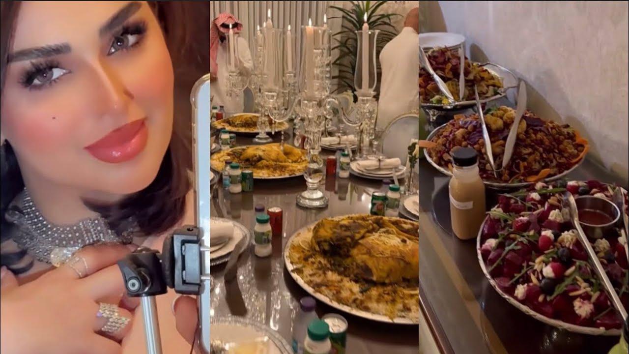 17رمضان🌙عزومه سحور هند أختي سوت لنا خرفان مشويه وكل أنواع السلطات😍الله يديم المحبه😍