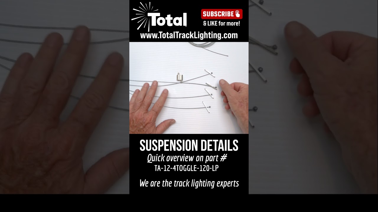 TA-12-4TOGGLE-120-LP Lighting Suspension Toggle Kit #suspended #lighting #hanginglight