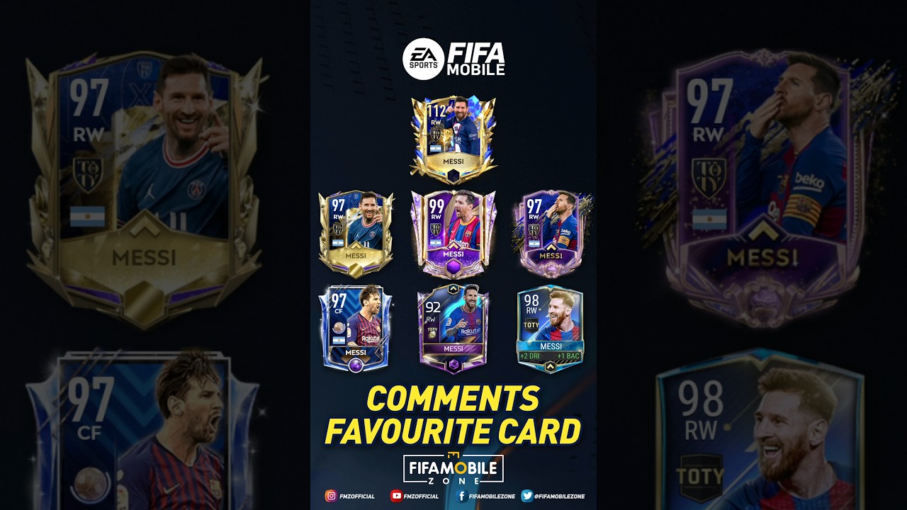 MESSI ALL UTOTY CARD IN FIFA MOBILE #fifamobile #toty #utoty #messi #fifa23