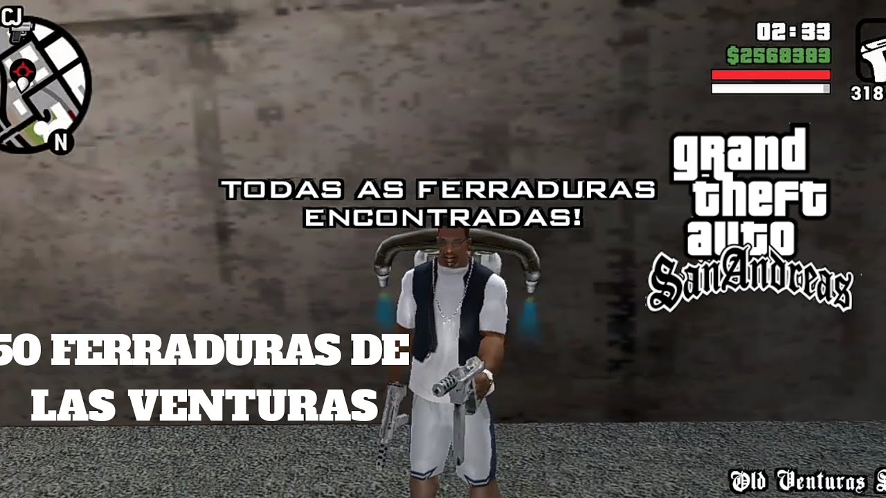 GTA San Andreas COLETÁVEIS  50 FERRADURAS DE LAS VENTURAS!!