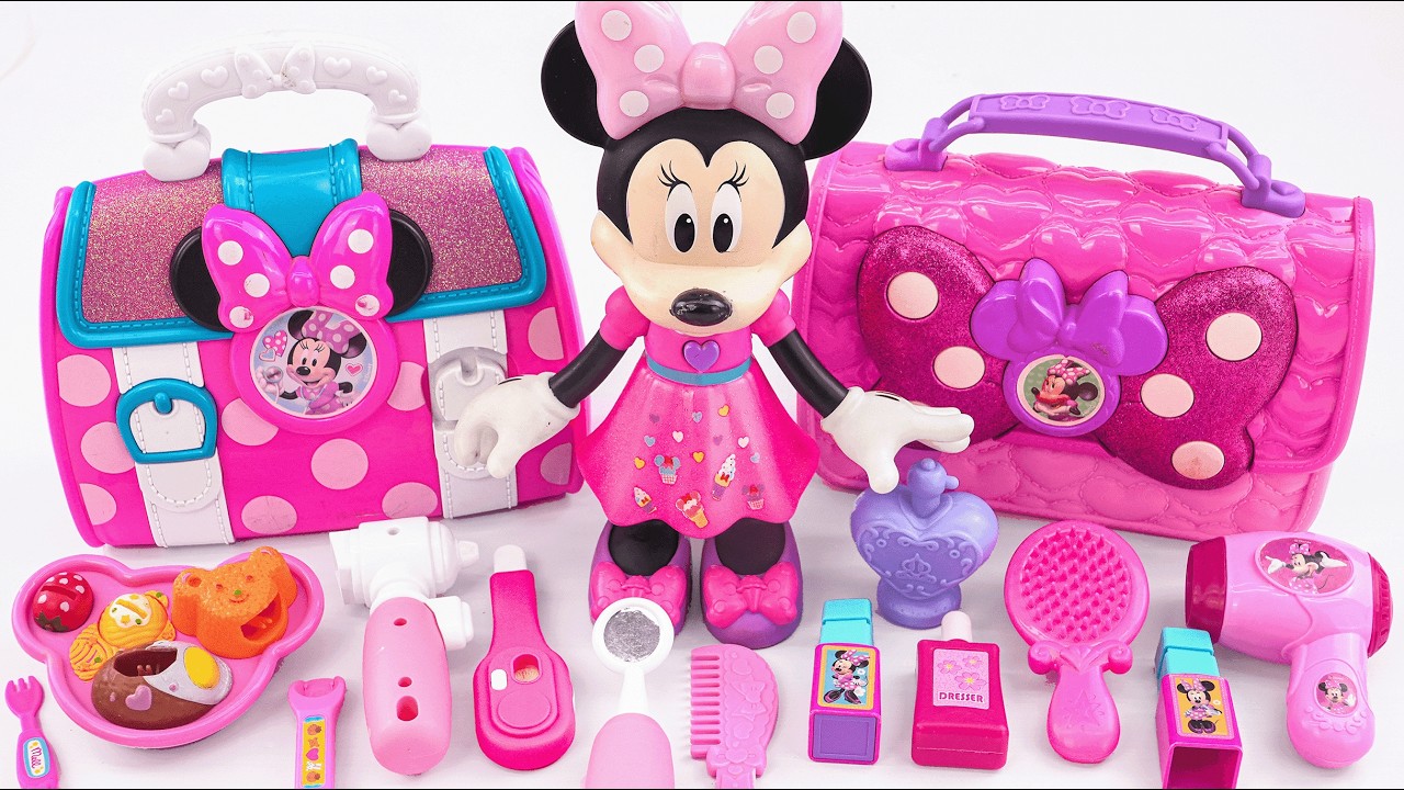 Minnie Mouse 2026🎀 Set Unboxing del maquillaje vs juego médico rosa de Minnie, colección de Disney