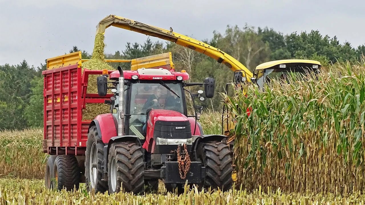 Mais Silage with New Holland FX38 + John Deere + Case IH + Fendt | Van Den Top | 2020