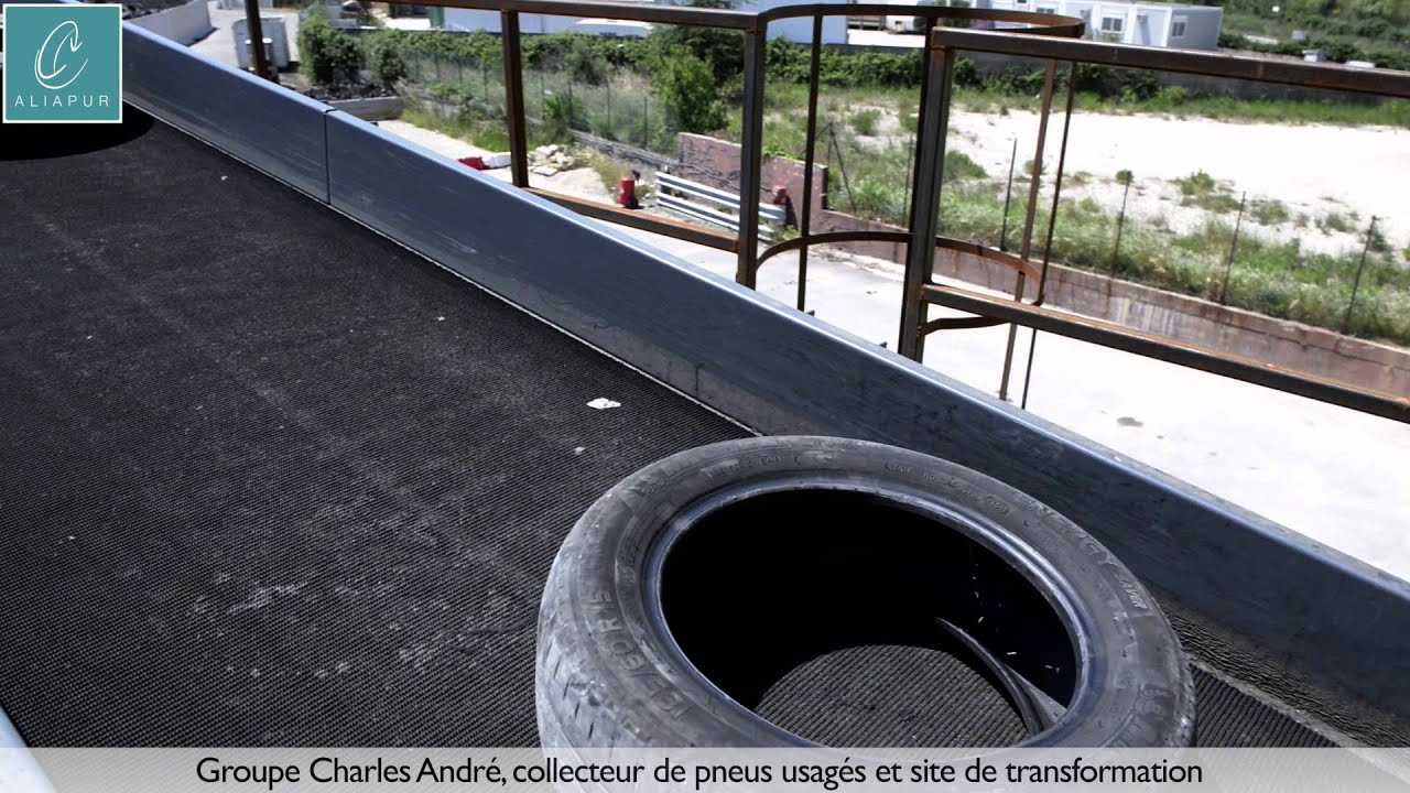 Aliapur - Groupe Charles Andre (CGA), collecteur de pneus usagés et site de transformation (2015)
