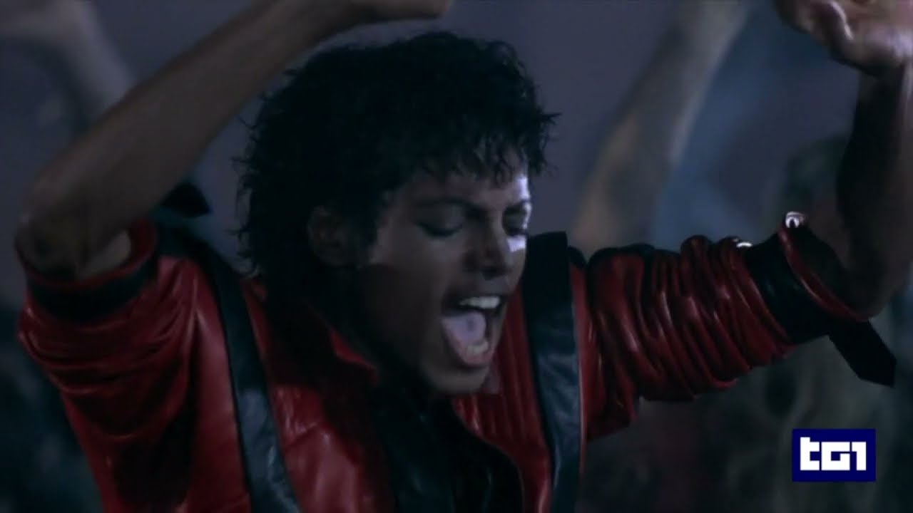 Michael Jackson Servizio TG1 Su Thriller 40