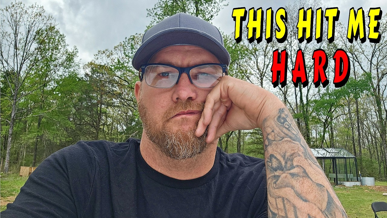 IT TOOK ME OUT FAST HIT HARD!!! |tiny house, homesteading, off-grid, cabin build, DIY HOW TO tractor
