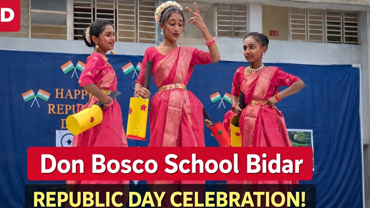 Republic day celebration 2026. Don Bosco school Bidar.