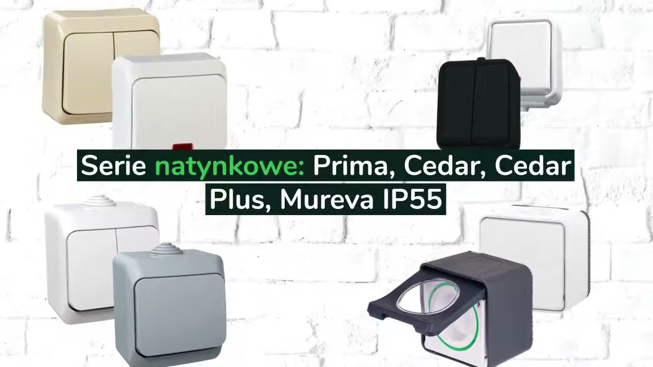 Schneider Prima Cedar Plus Mureva IP55 kapcsolok