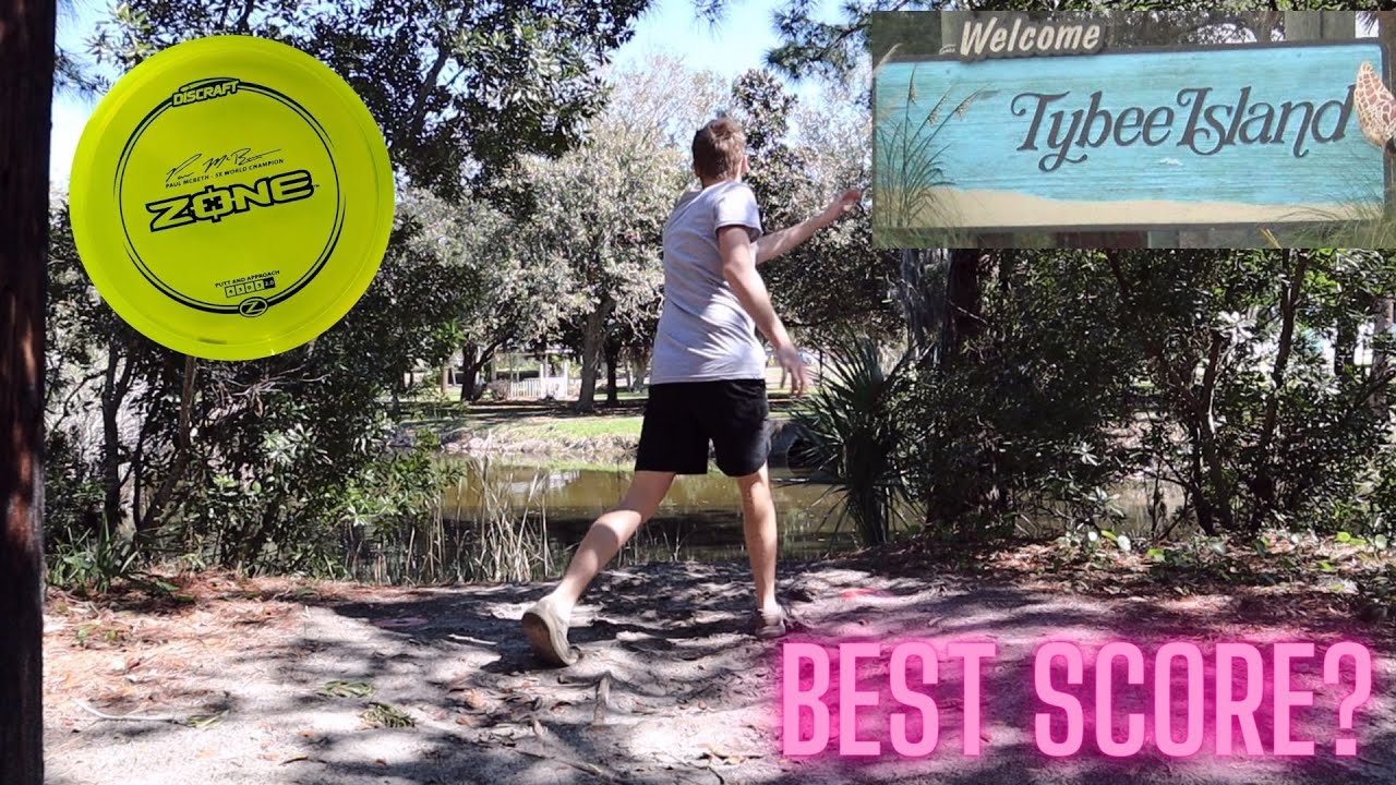 Disc Golf in Tybee Island, Georgia!! Sweet 9 Hole Course!