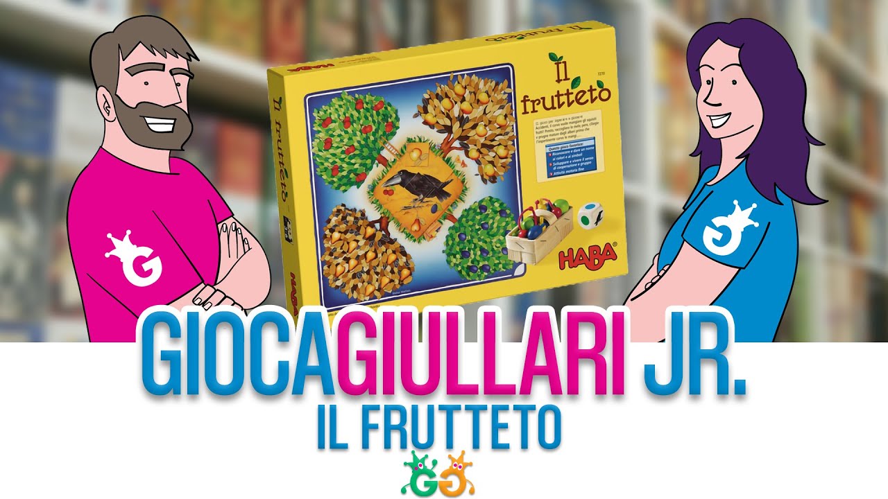 Gioca Giullari Junior - Il Frutteto, il gioco da tavolo del corvaccio che mangia la frutta