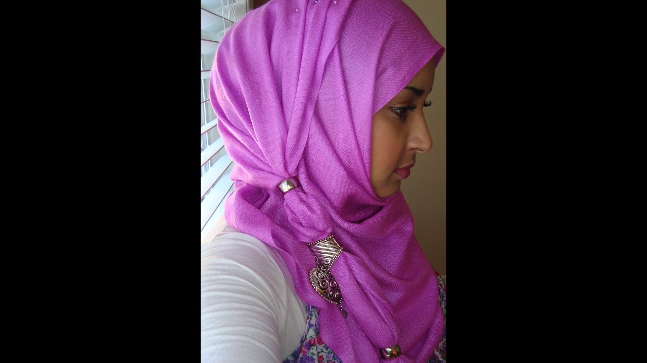 Summer Hijab Style with Finger Rings- Easy to Follow