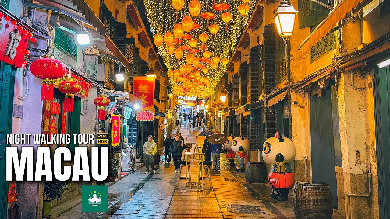 Macau &mdash; City Walking Tour 2025【4K HDR】| Walk&nbsp;Through Portuguese Streets and Chinese Shophouses