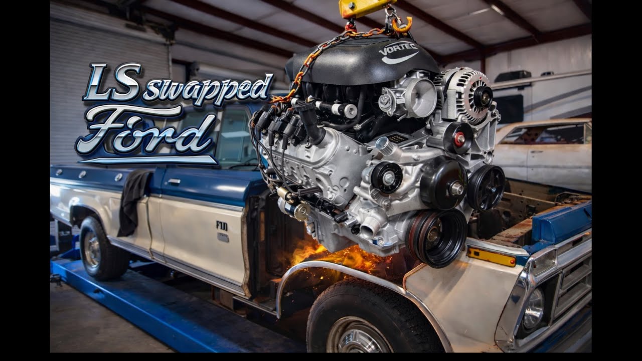 LS swapping my wife’s 75’ dent side Ford! 