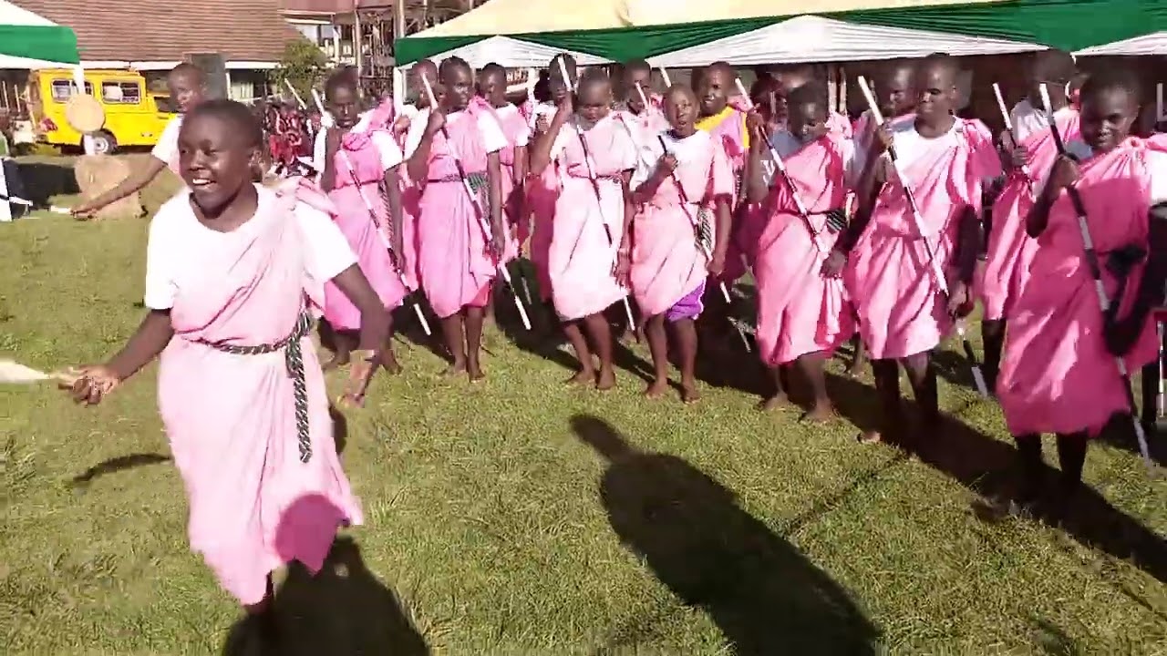 Metkei girls Cultural day .... Kalenjin songs taking the day ..sweet voices